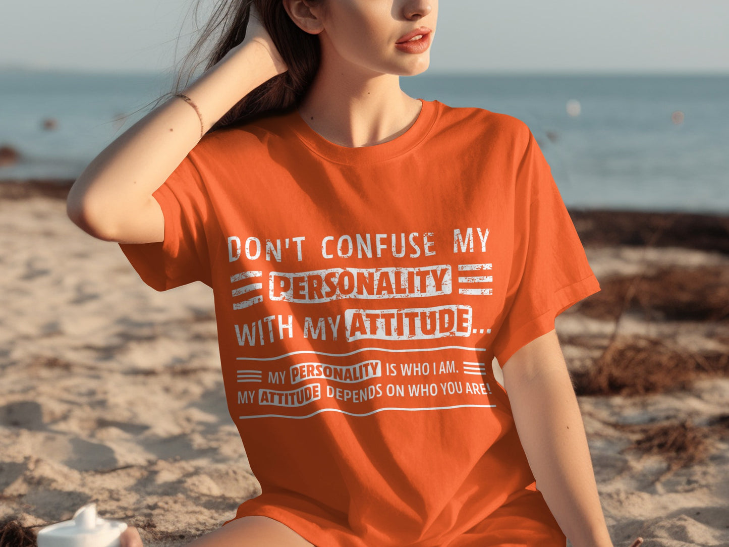 Don't Confuse My Personality With My Attitude T-shirt