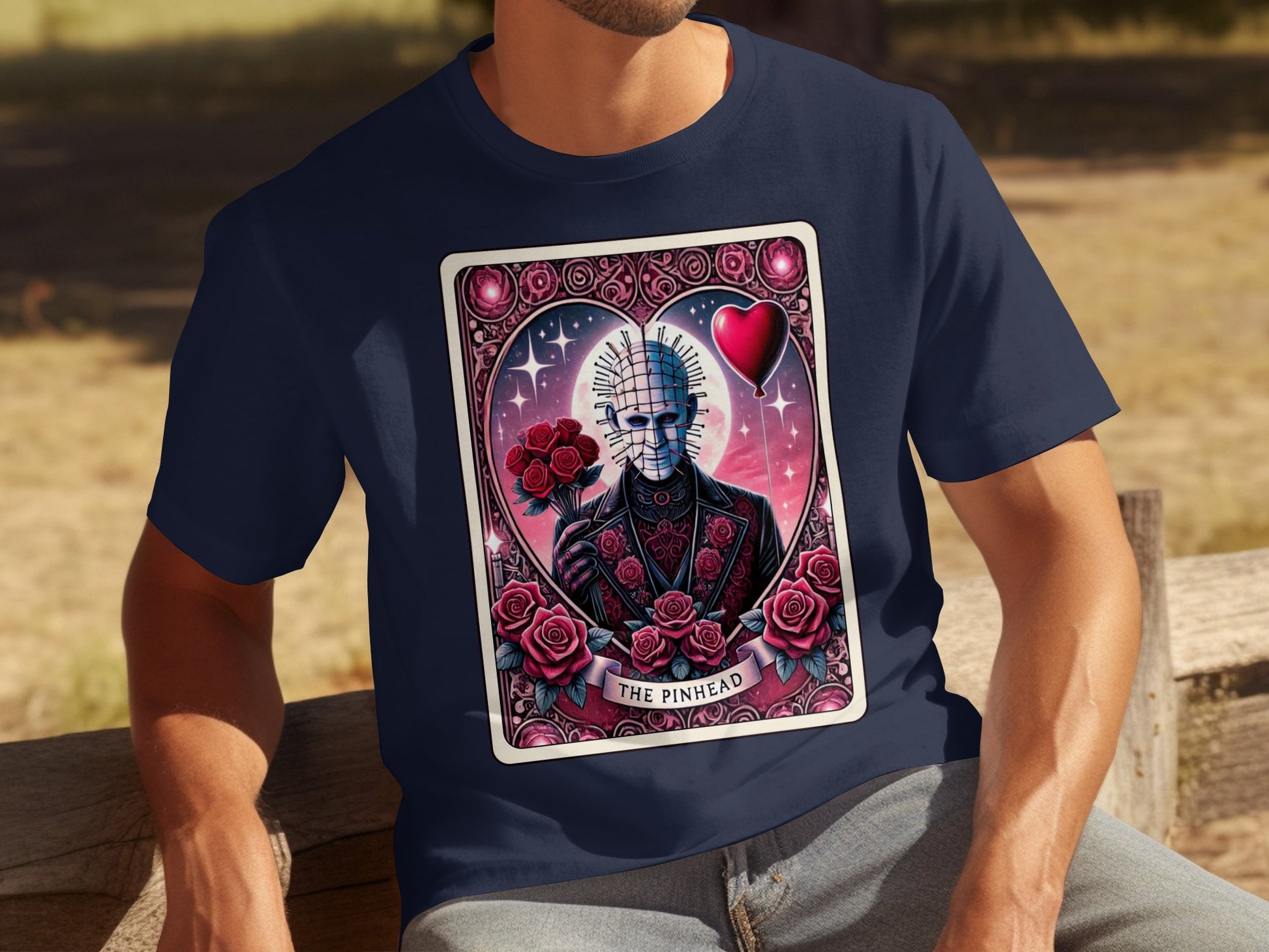 The Pinhead Roses Artwork Dark T-Shirt Product