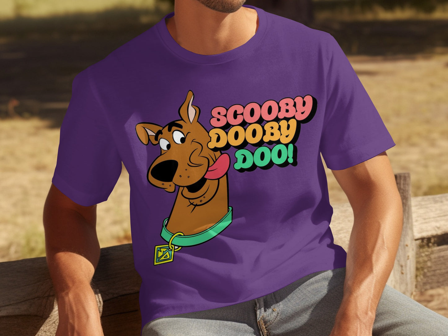 Scooby Dooby Doo Graphic Purple T-shirt