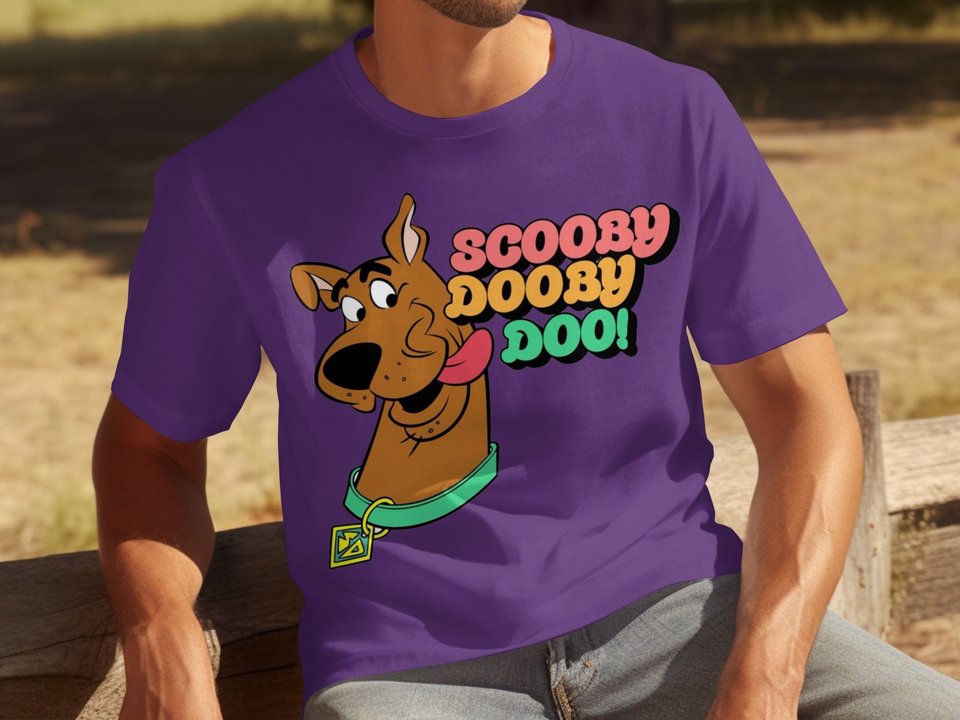 Scooby Dooby Doo Graphic Purple T-shirt