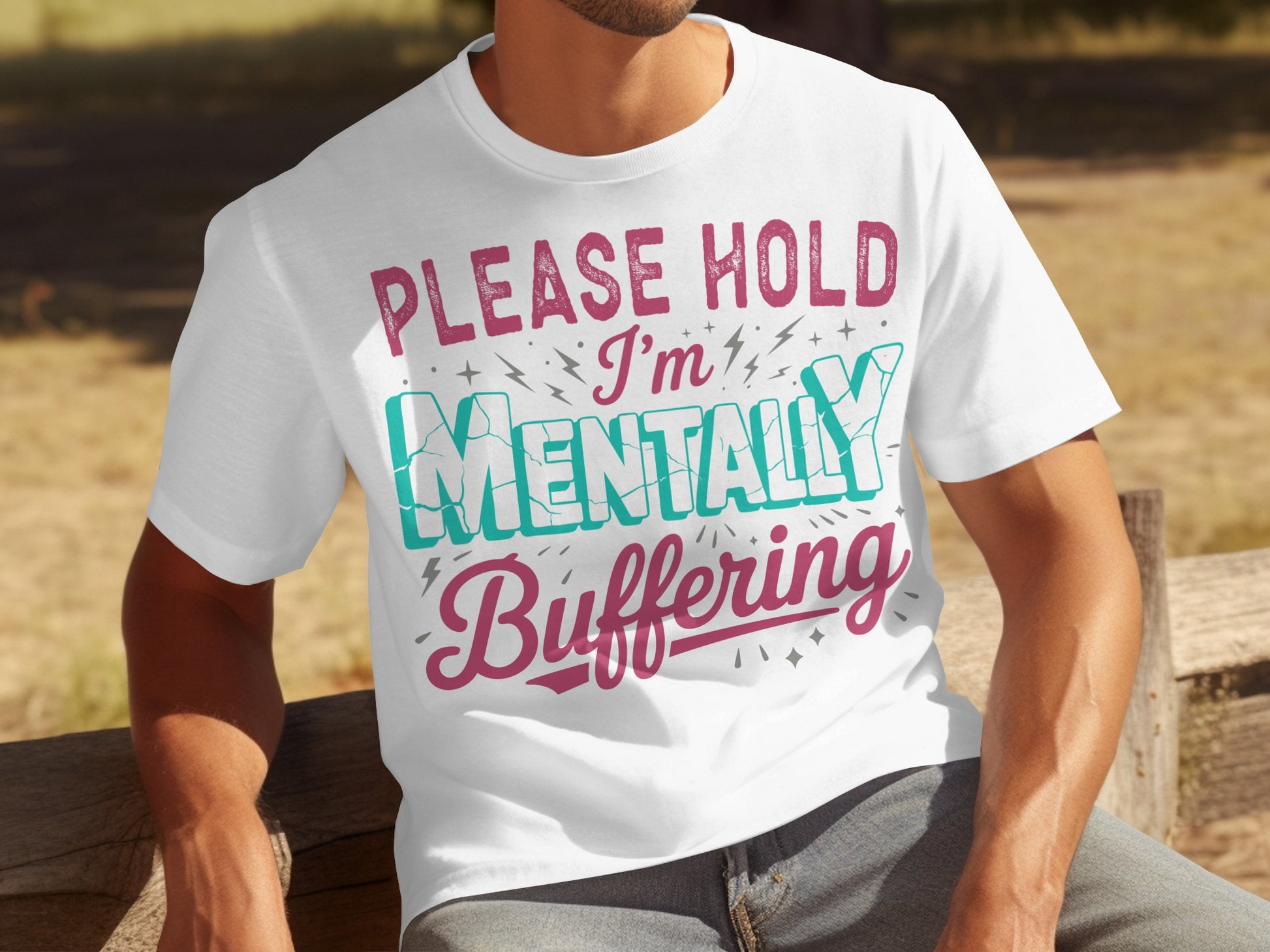 Please Hold I'm Mentally Buffering T-shirt