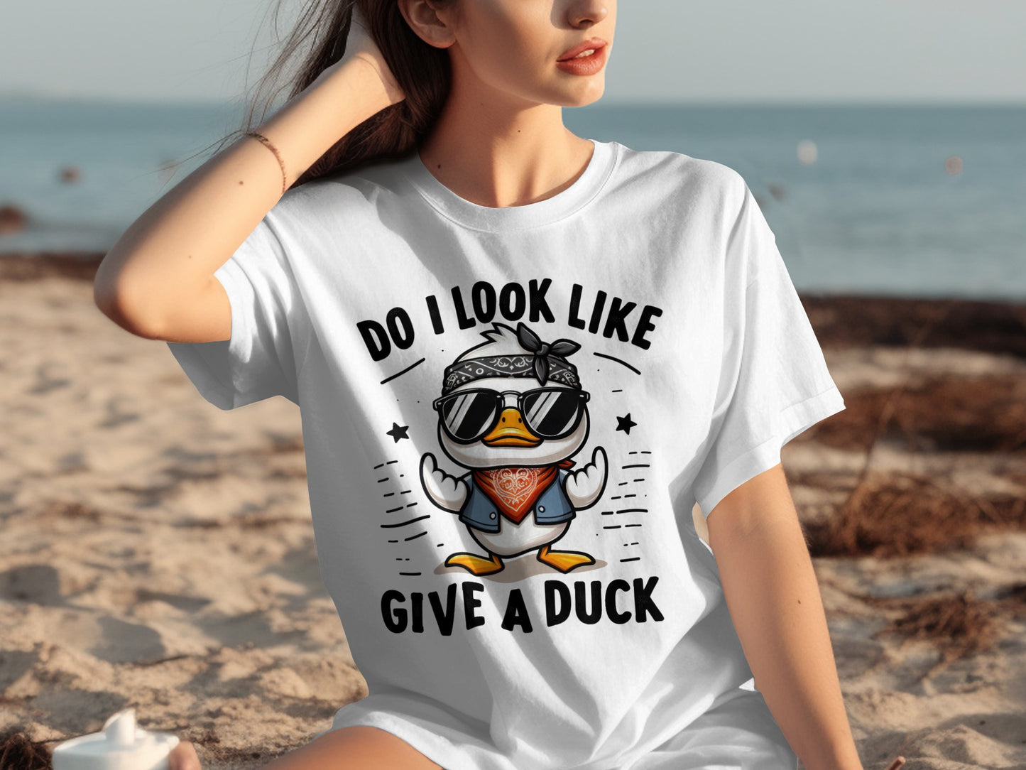 Do I Look Like Give A Duck Funny Graphic T-Shirt