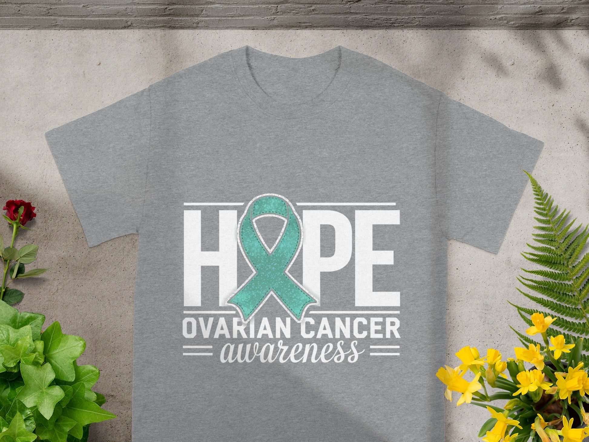 Hope Ovarian Cancer Awareness Graphic Tee