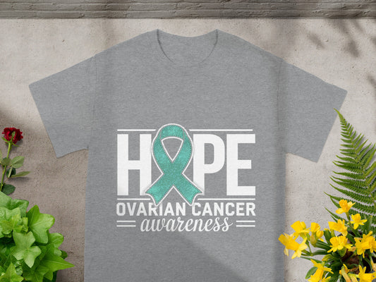 Hope Ovarian Cancer Awareness Graphic Tee