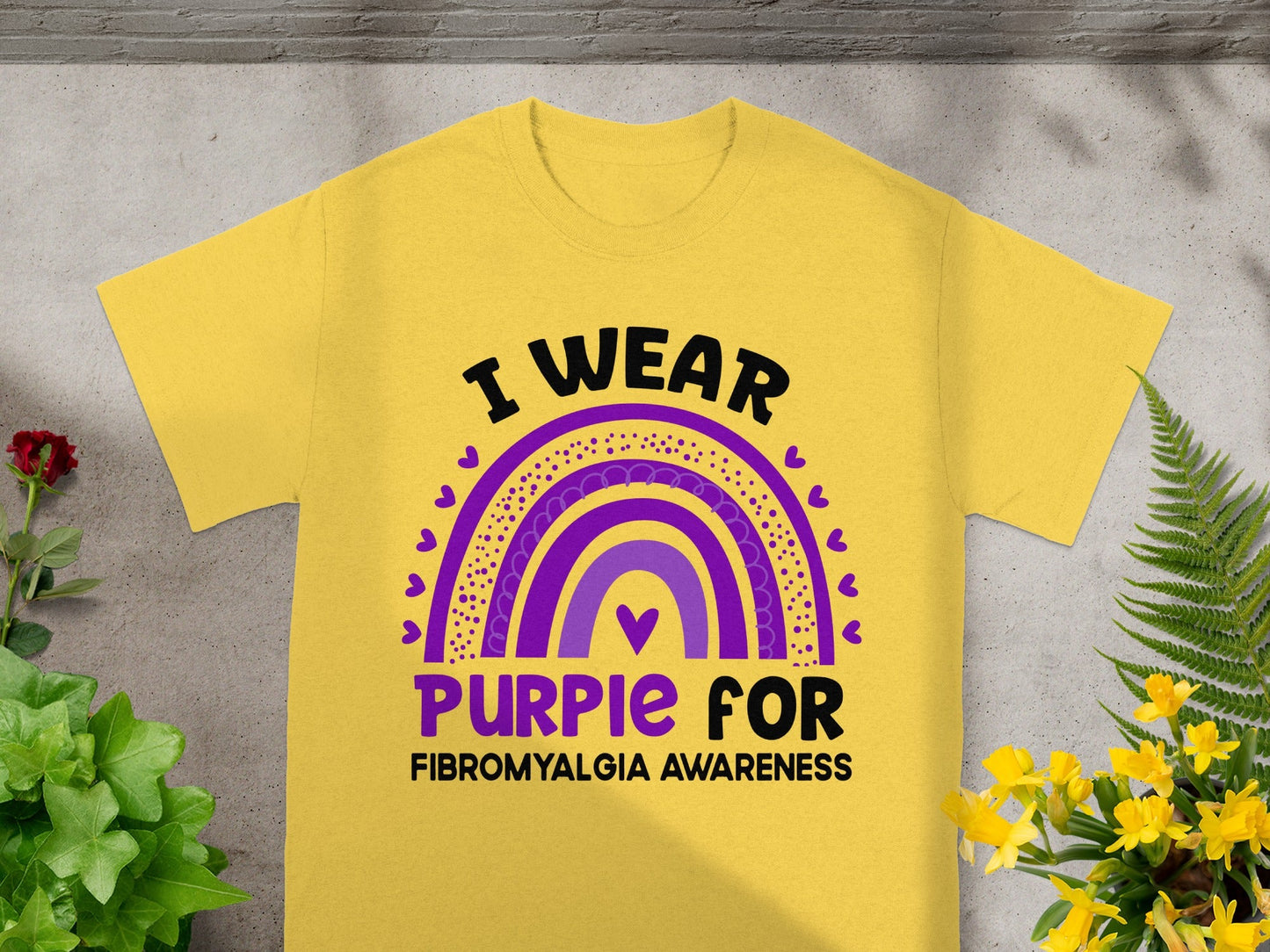 I Wear Purple For Fibromyalgia Awareness T-Shirt
