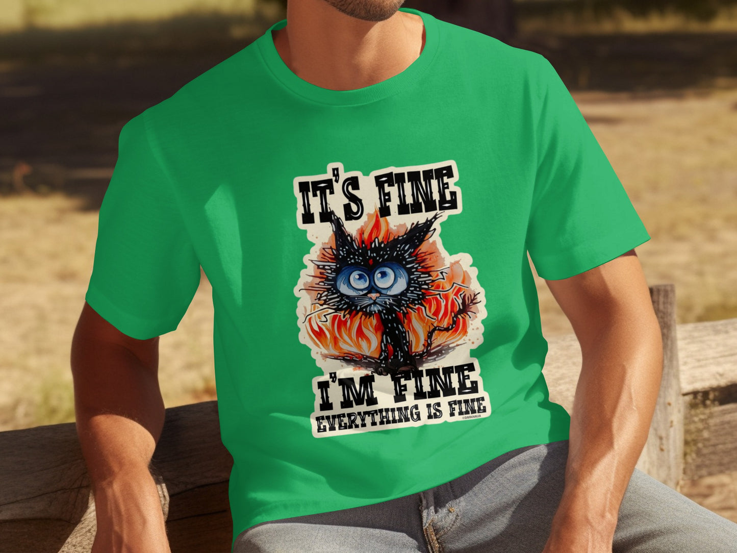 It's Fine I'm Fine Everything Is Fine Graphic Tee