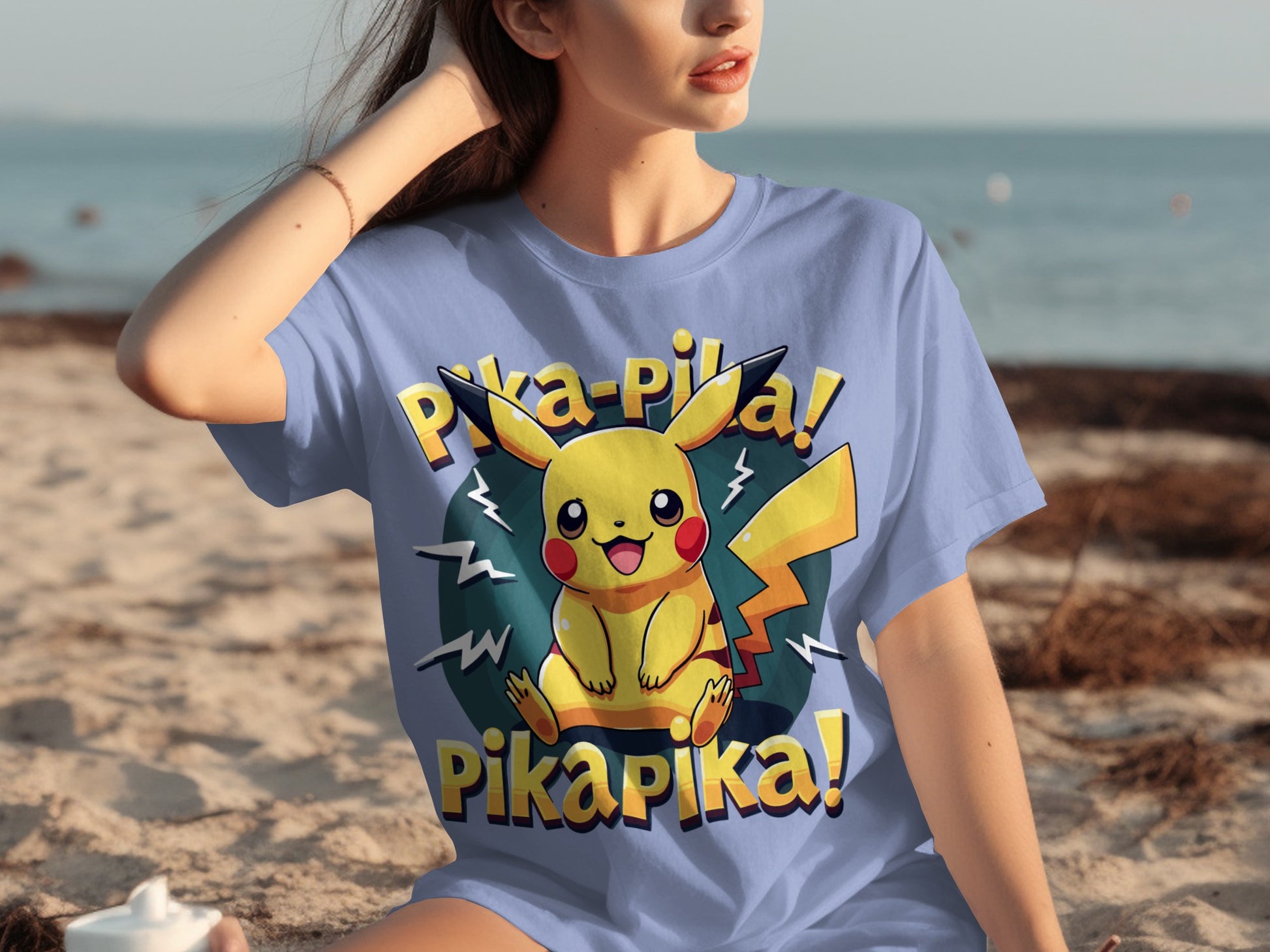 Pika-Pika Pikapika Pikachu Graphic T-Shirt