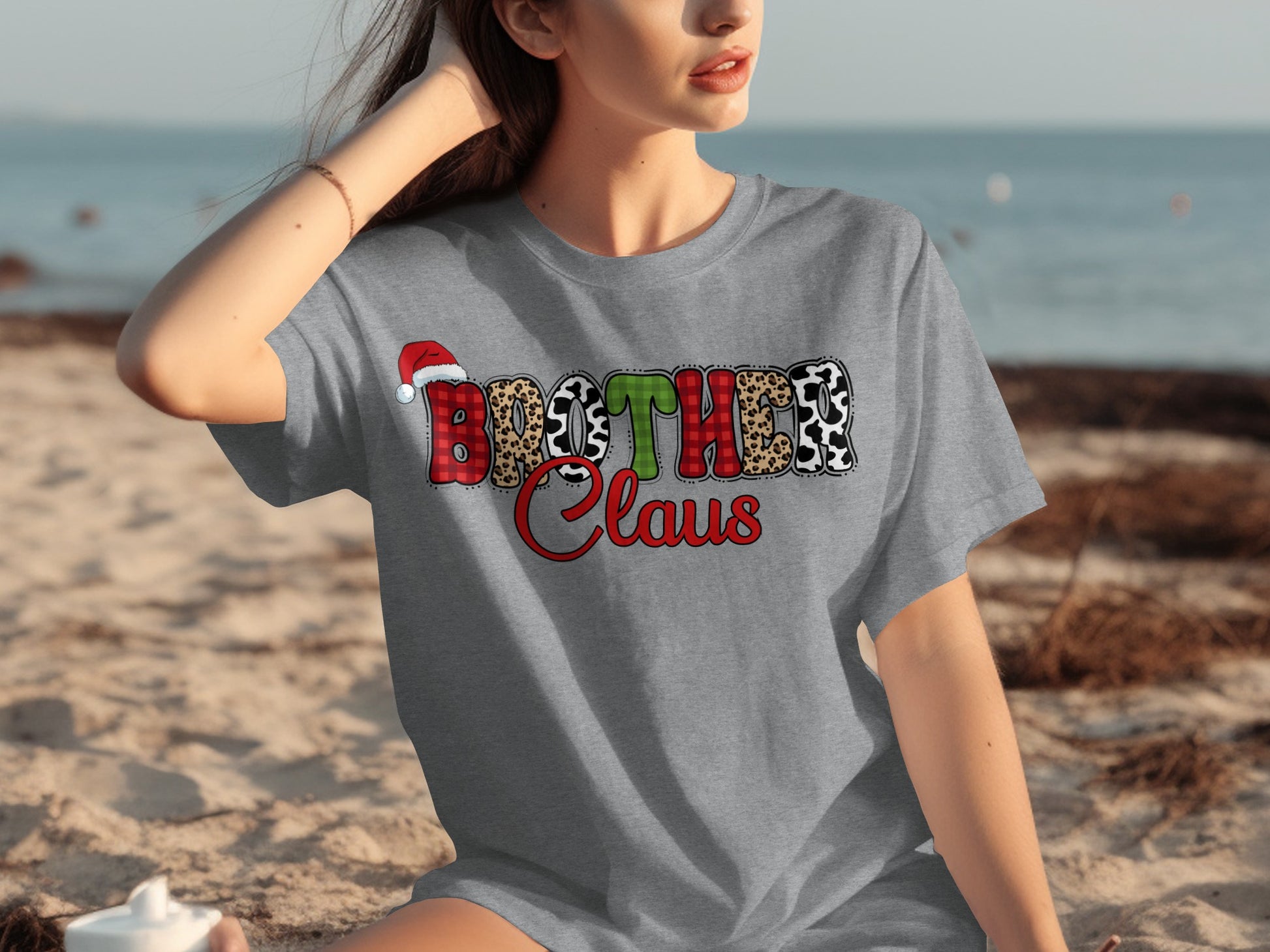 Brother Claus Christmas Graphic Unisex T-Shirt