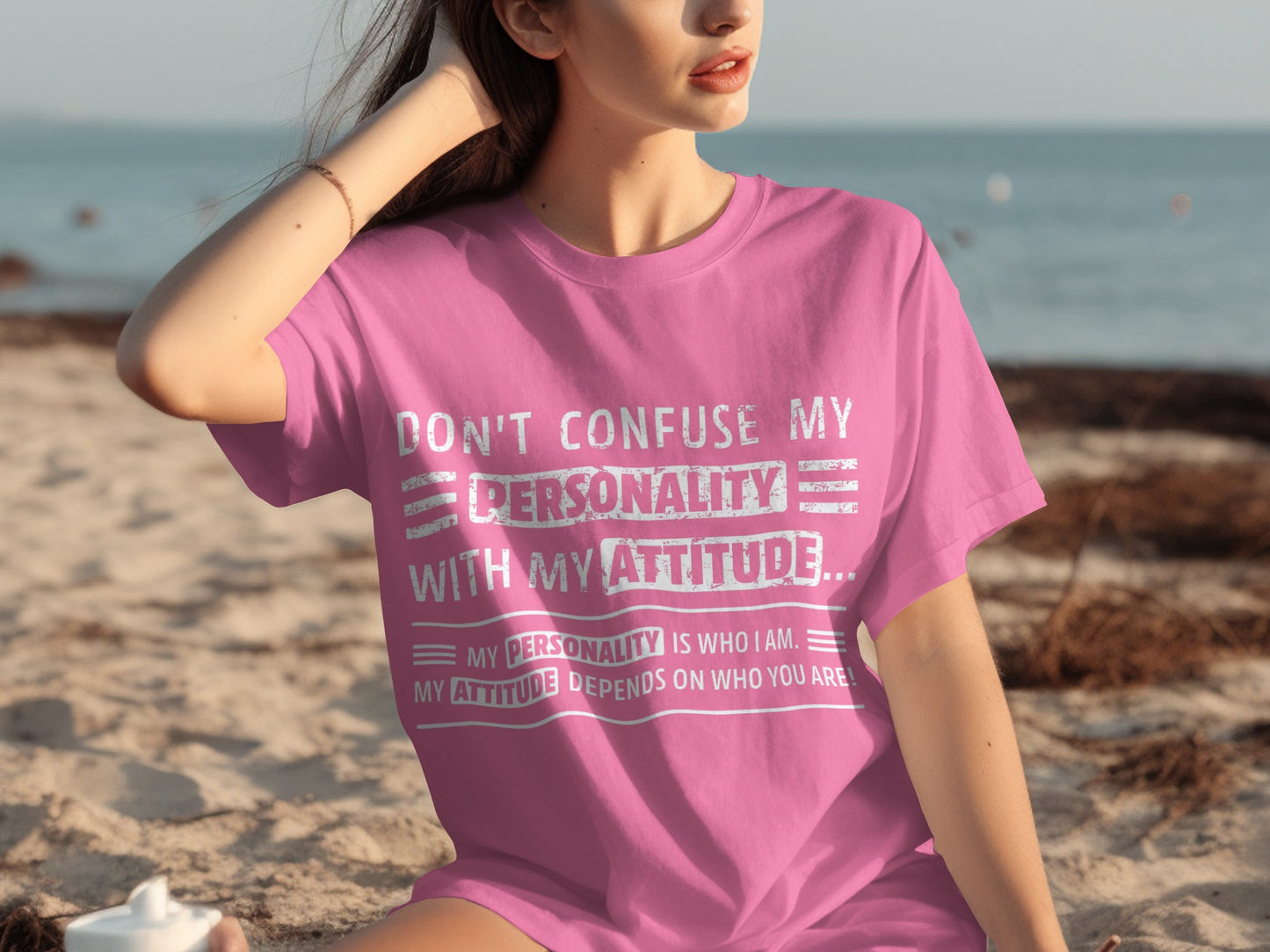 Don't Confuse My Personality With My Attitude T-shirt