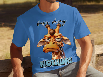Busy Doing Nothing Lazy Giraffe T-Shirt