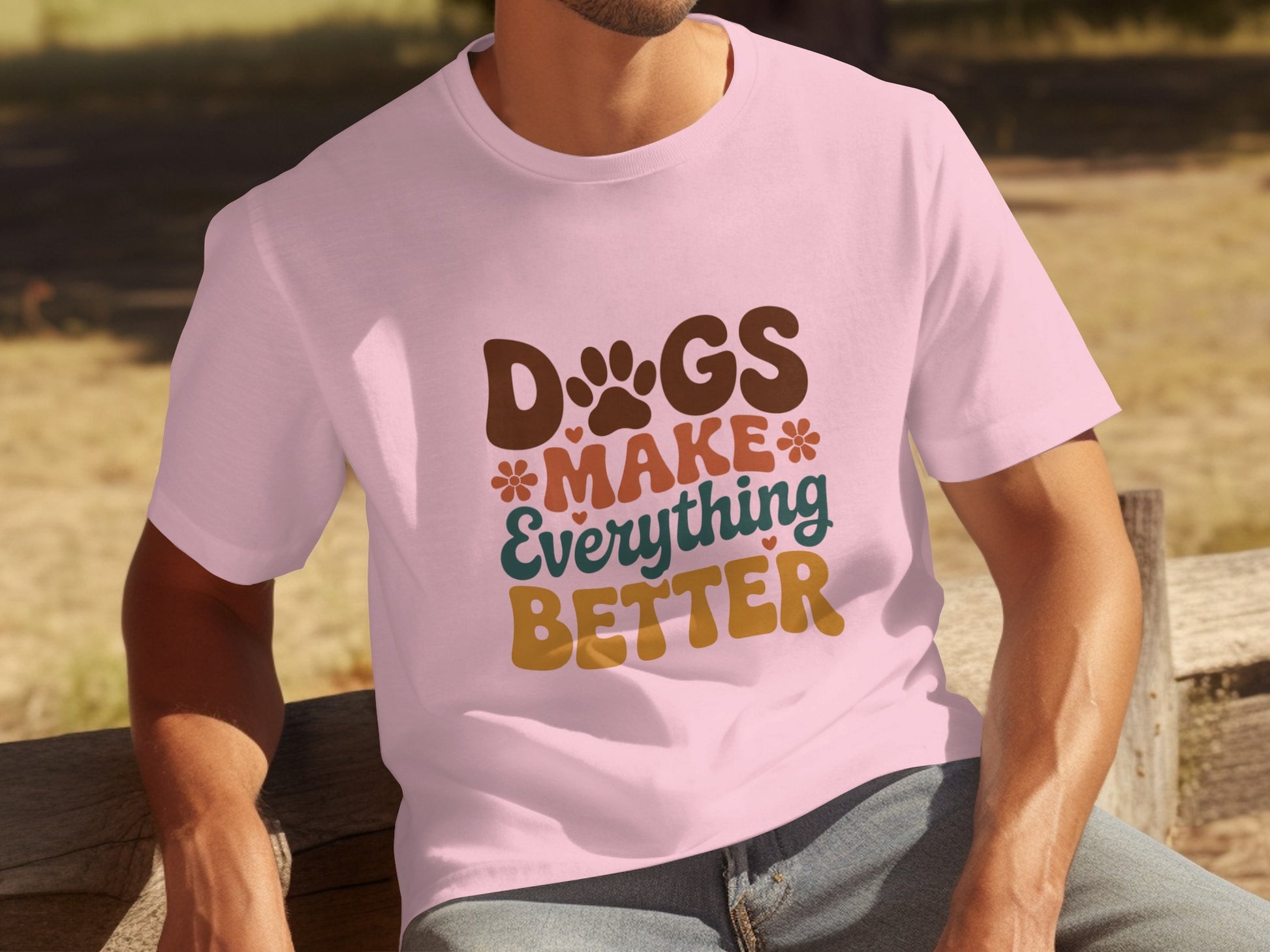 Dogs Make Everything Better Graphic T-Shirt