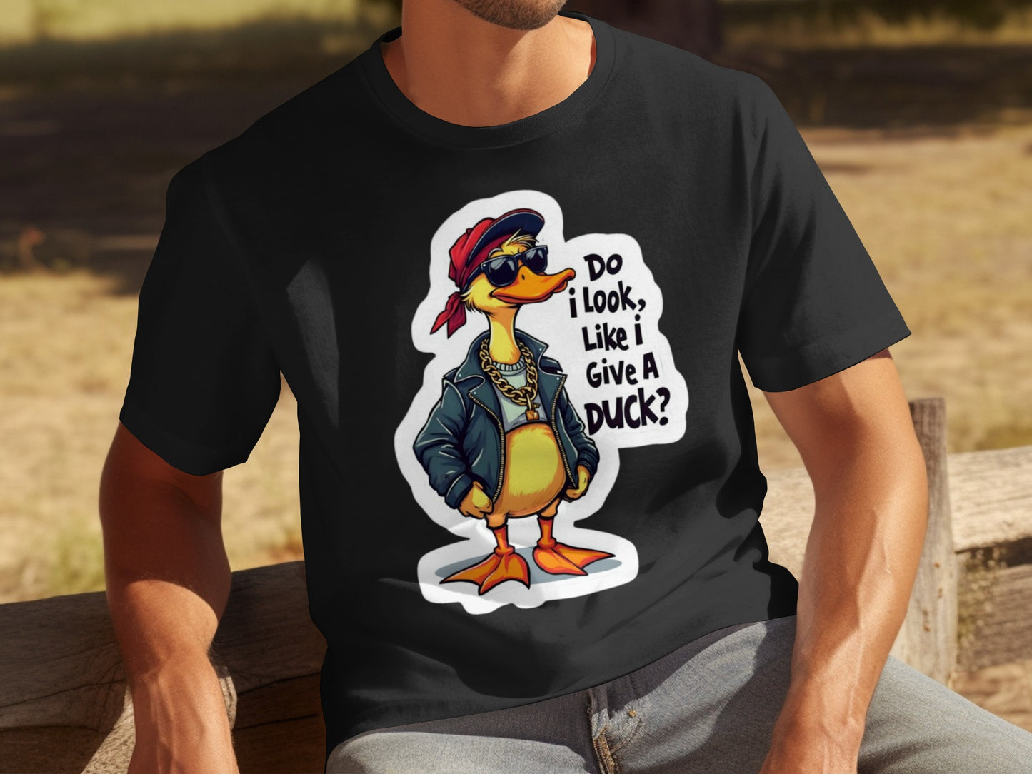 Do I look like I give a duck graphic t-shirt