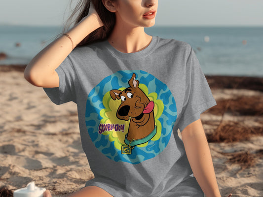 Scooby-Doo Graphic Tee with Classic Cartoon Design