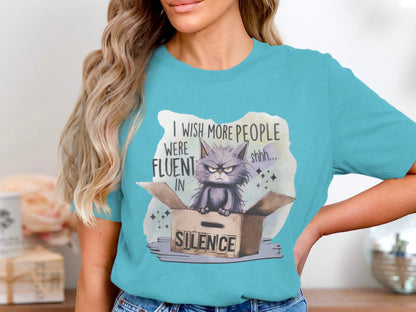 I Wish More People Were Fluent in Silence T-shirt