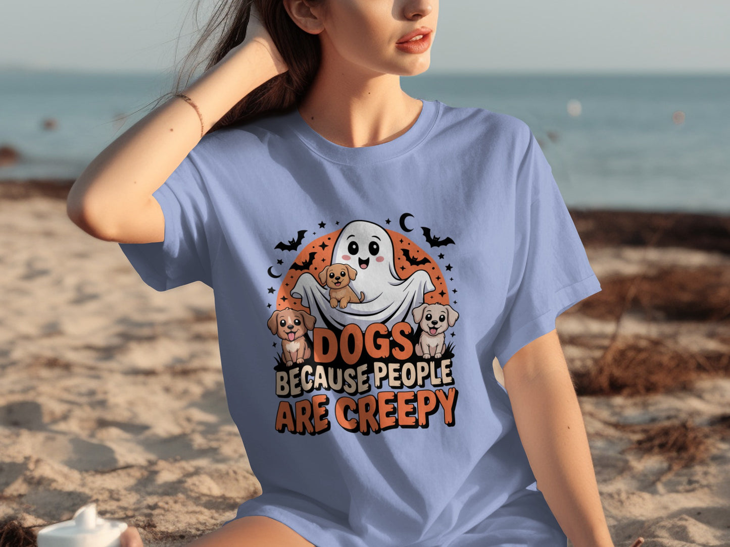 Dogs Because People Are Creepy Halloween T-shirt
