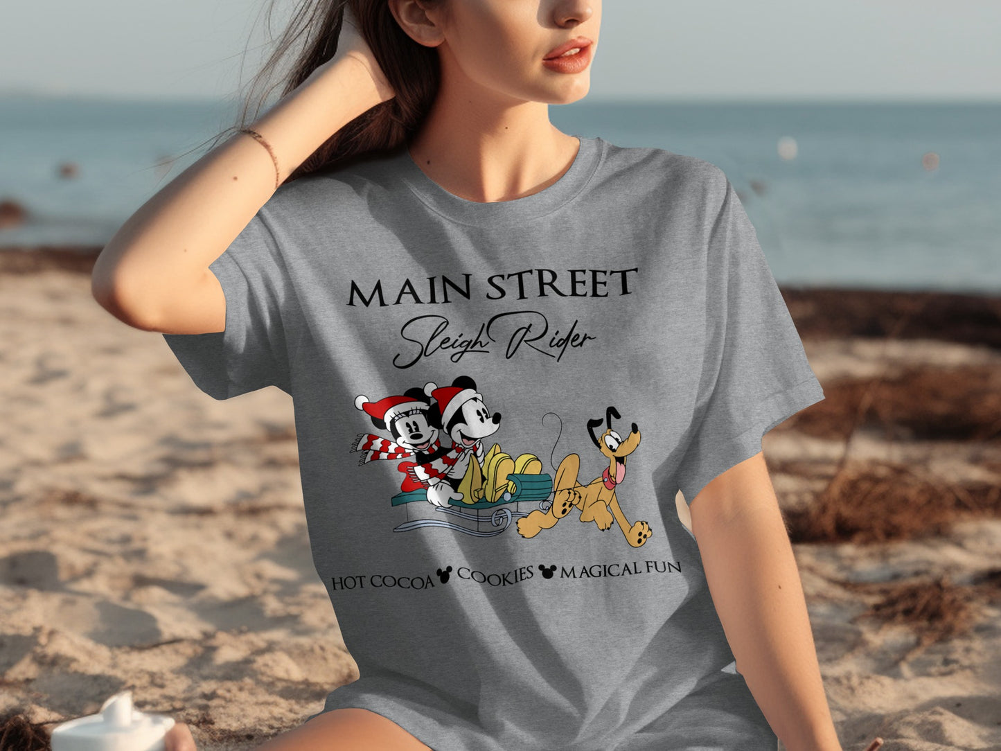 Main Street Sleigh Rider Hot Cocoa Cookies Magical Fun Shirt