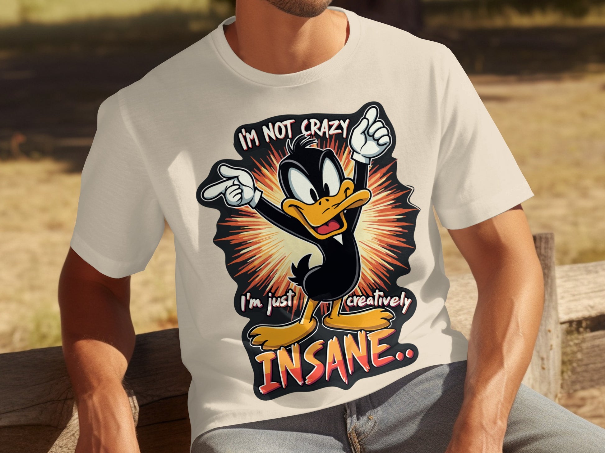 I'm Not Crazy Creatively Insane Cartoon Character Shirt