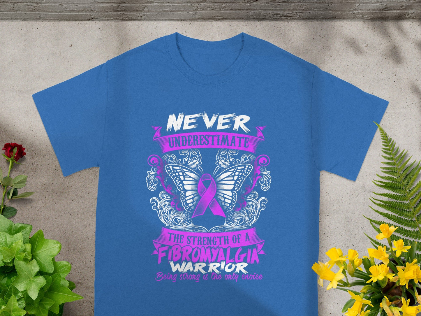 Never Underestimate Fibromyalgia Warrior Shirt