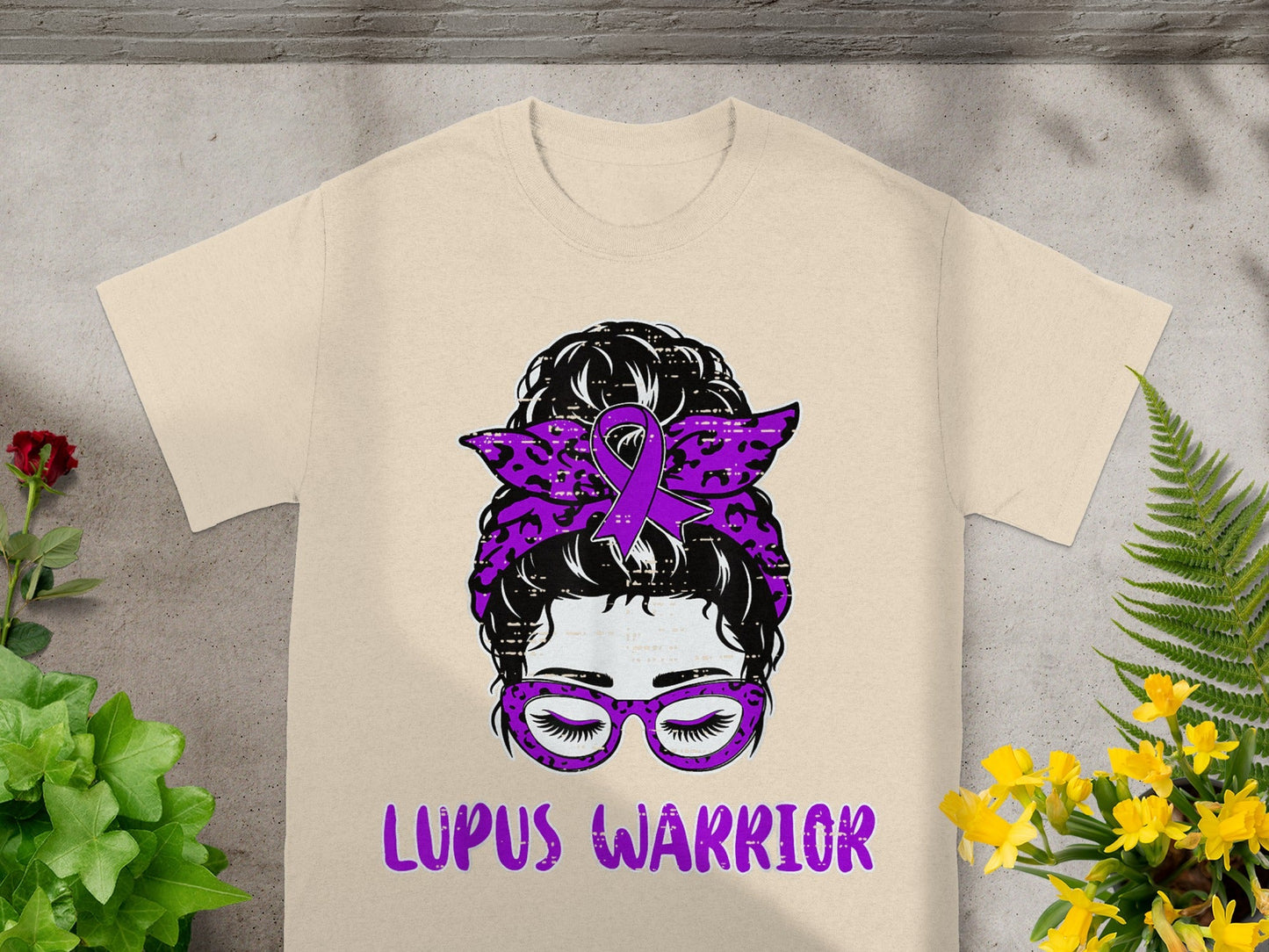 Lupus Warrior Awareness Ribbon Graphic Tee