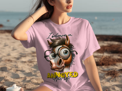 I Believe In Annoyed At First Sight Funny Shirt