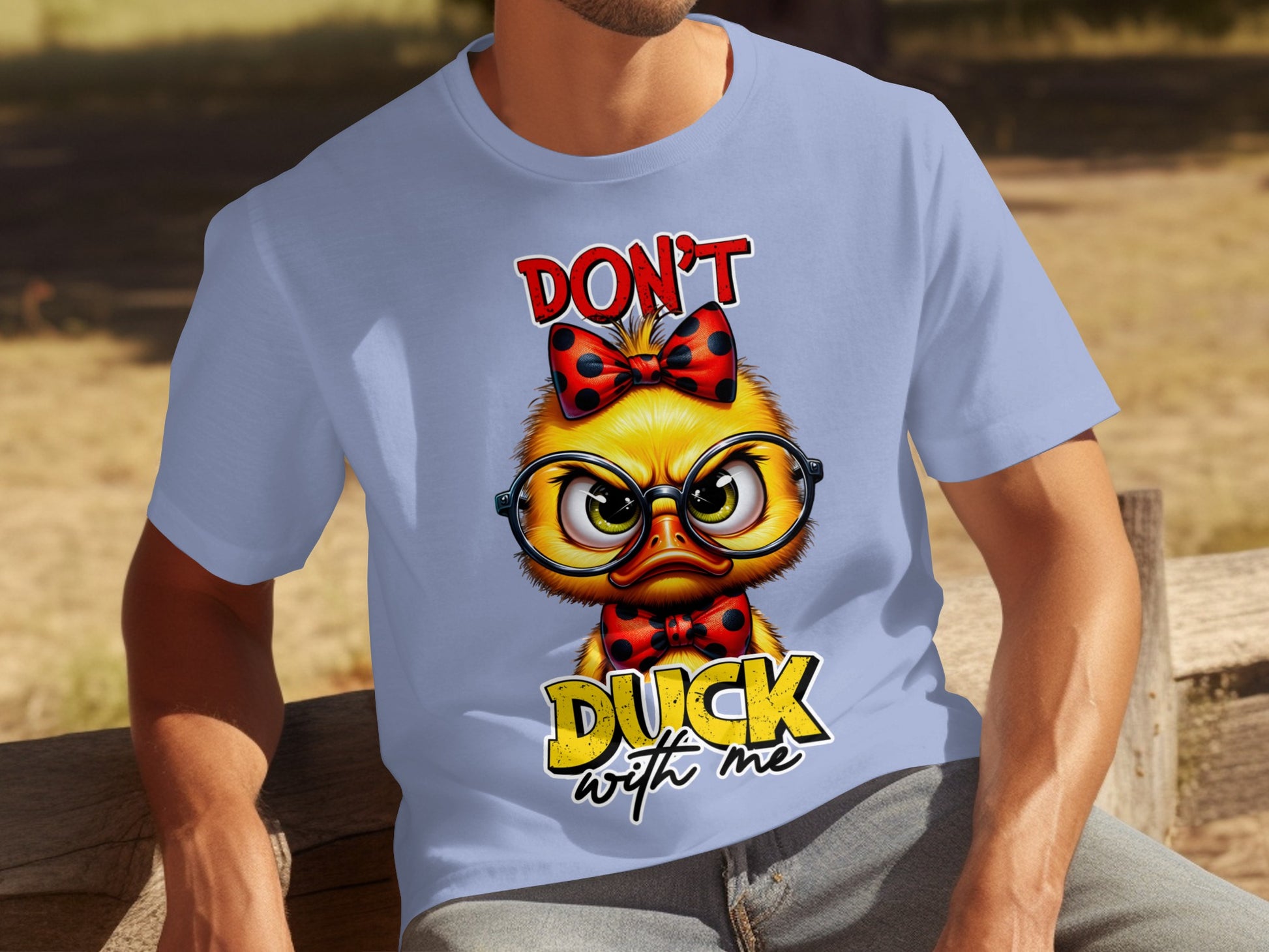 Don't Duck With Me Funny Nerdy Duck Graphic Shirt