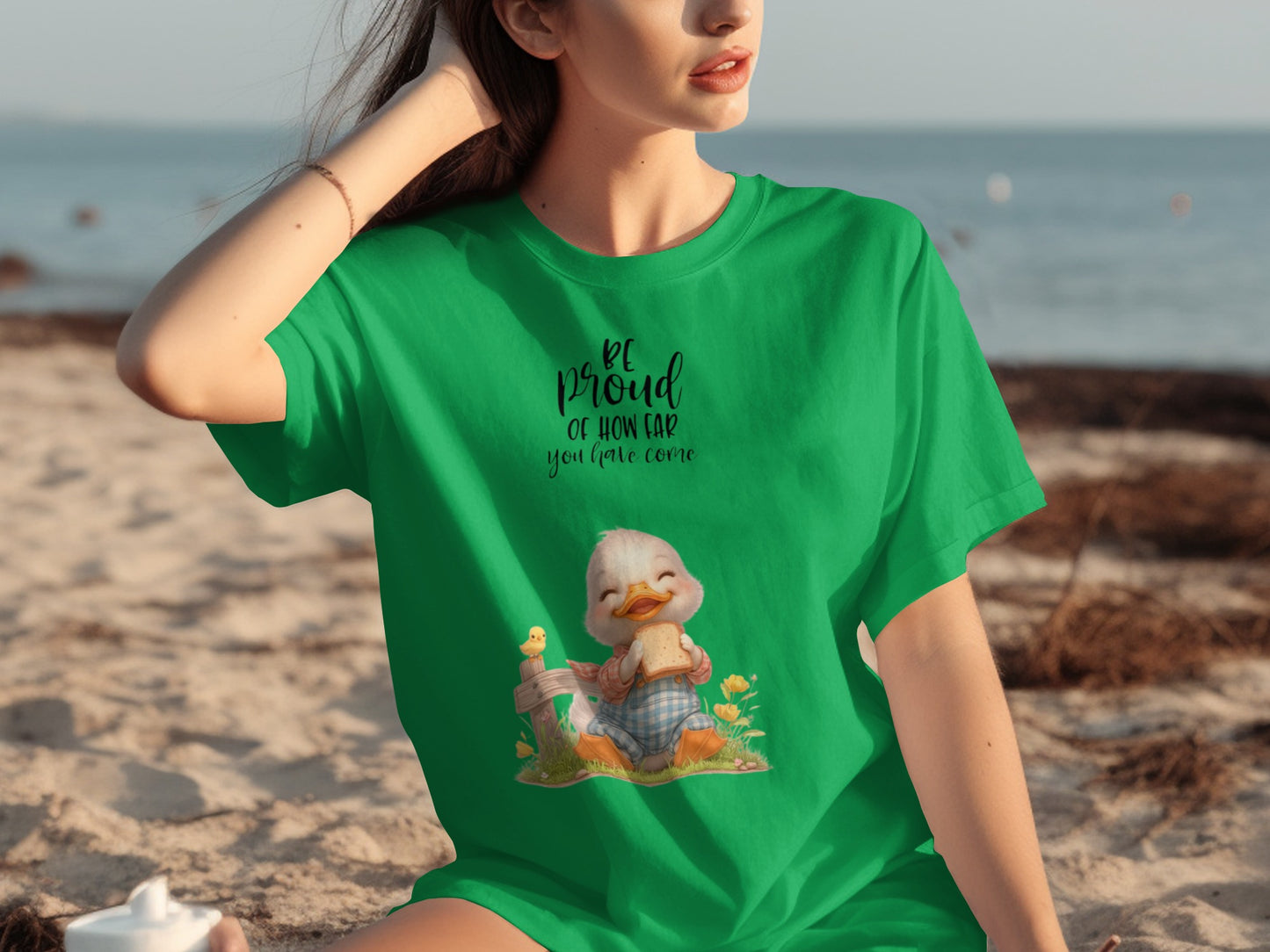 Be Proud Of How Far You Have Come Green T-shirt
