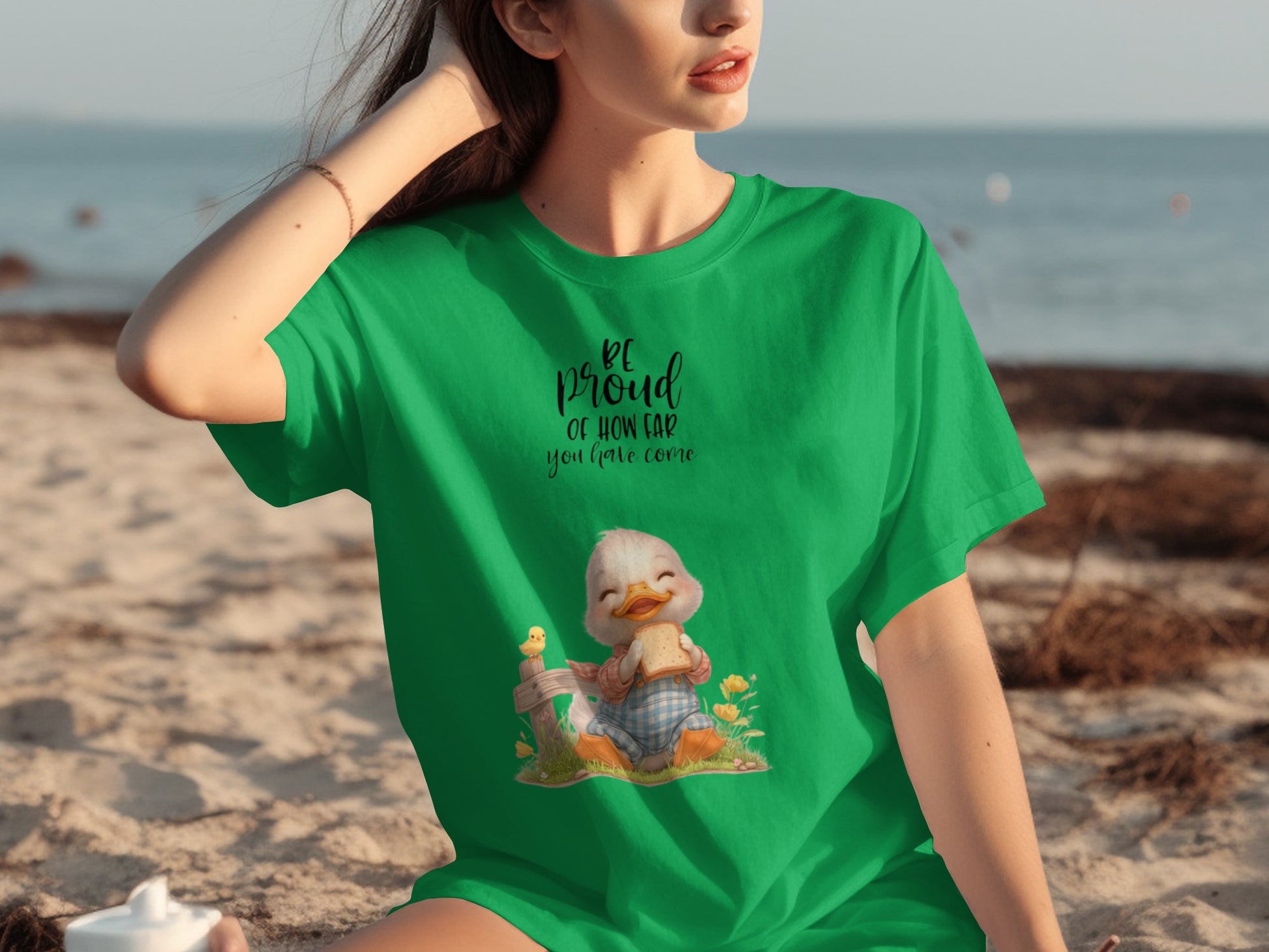 Be Proud Of How Far You Have Come Green T-shirt