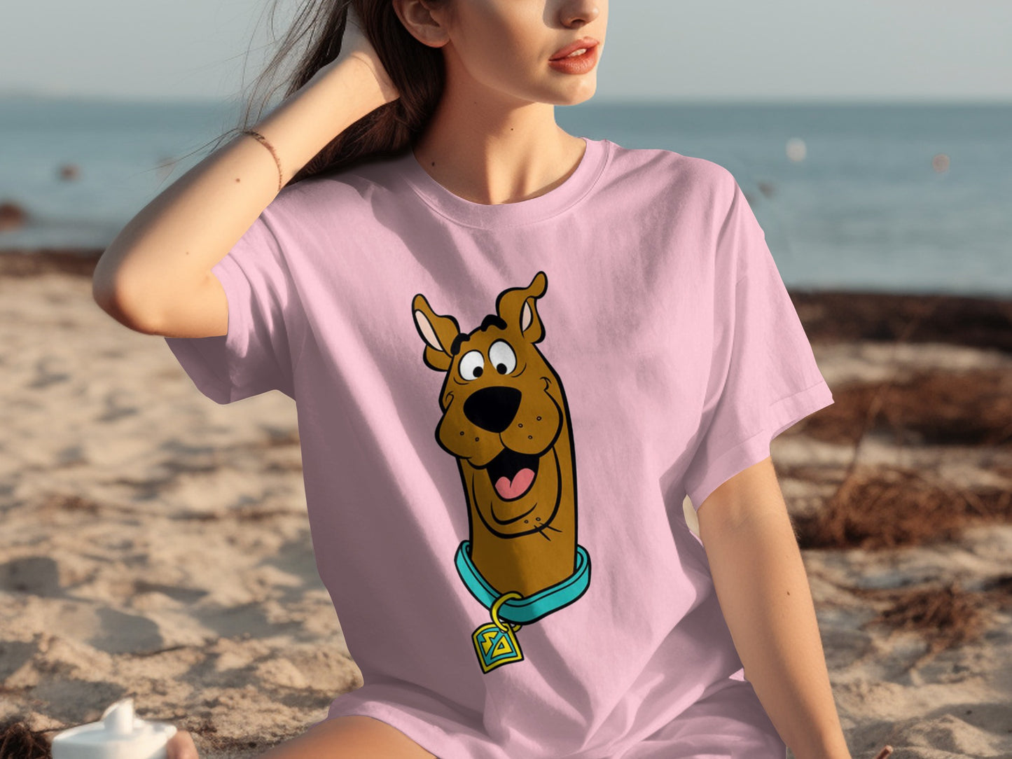 Scooby-Doo Cartoon Graphic Tee for Beach Days