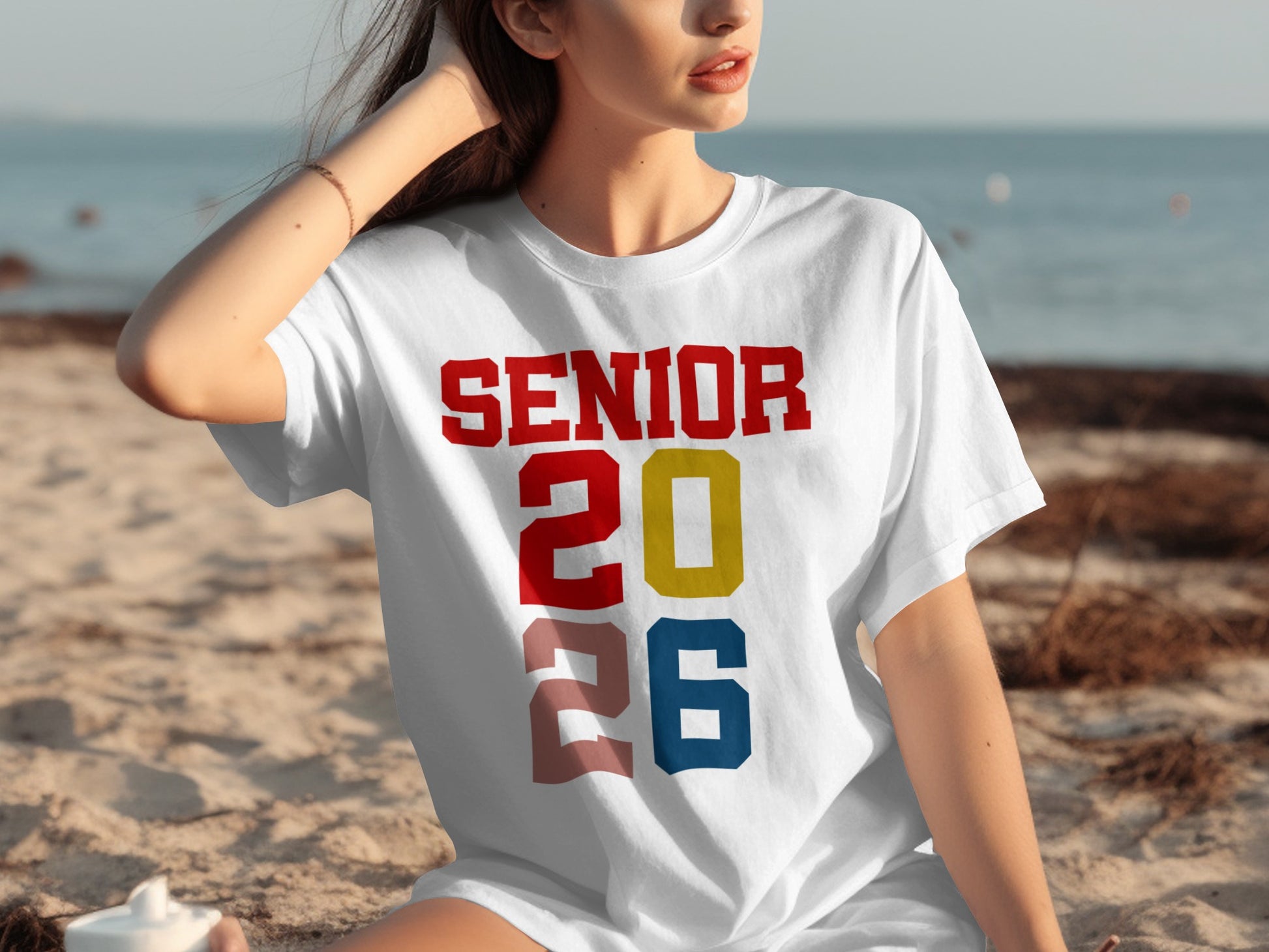Senior 2026 Multicolor Graphic T-Shirt