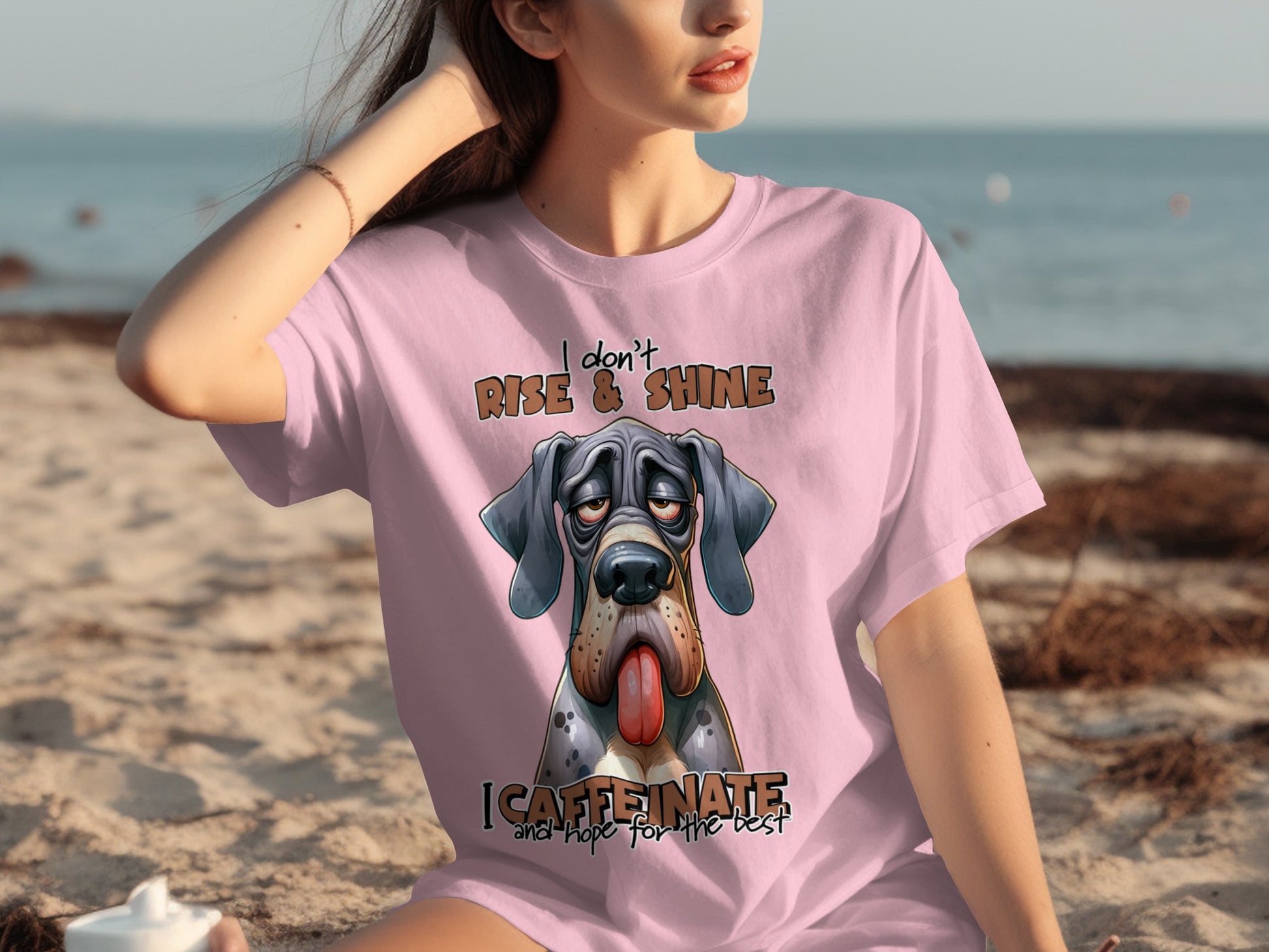 I Don't Rise and Shine I Caffeinate Graphic Tee