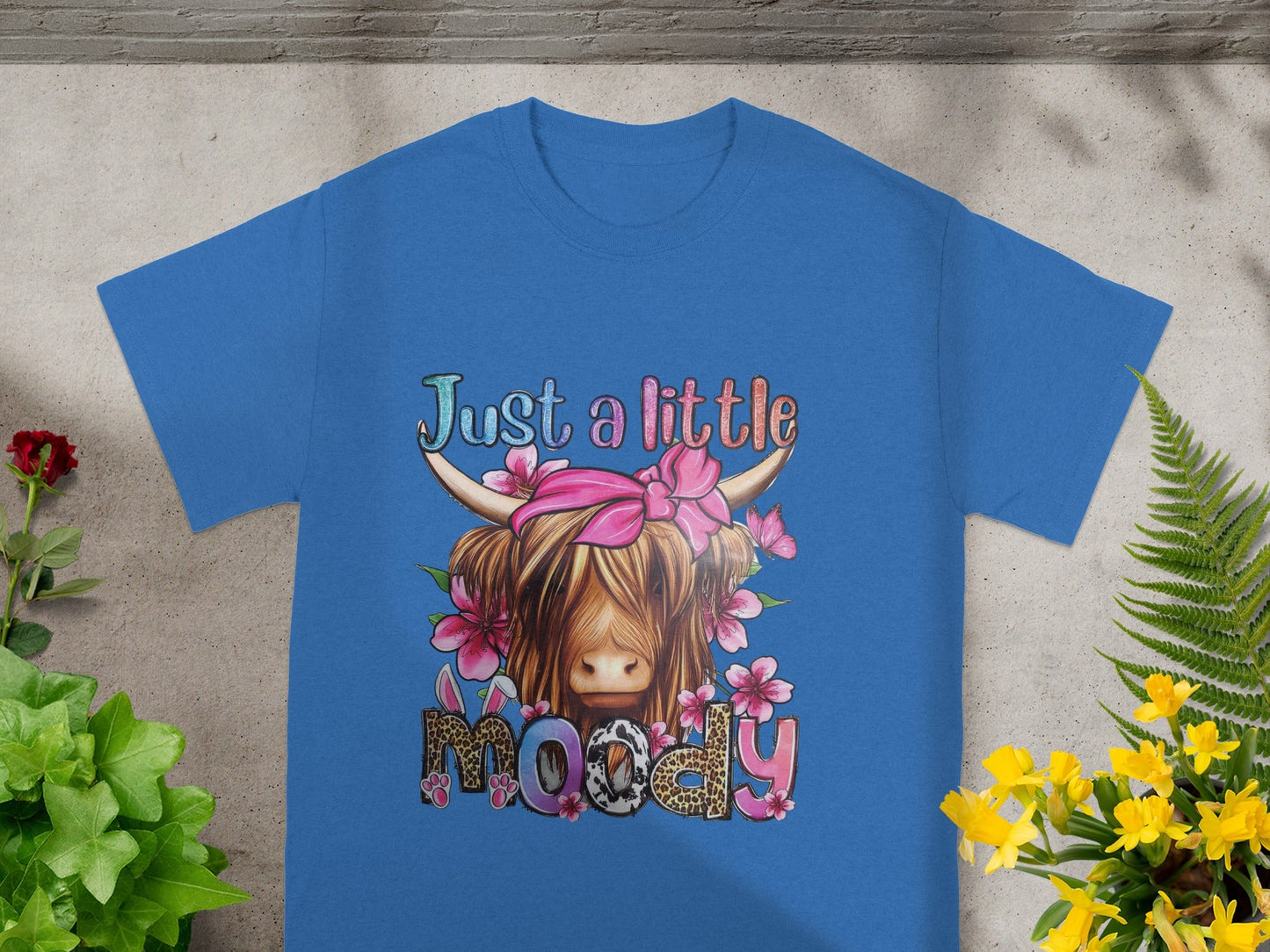 Just a Little Moody Cow Graphic T-Shirt