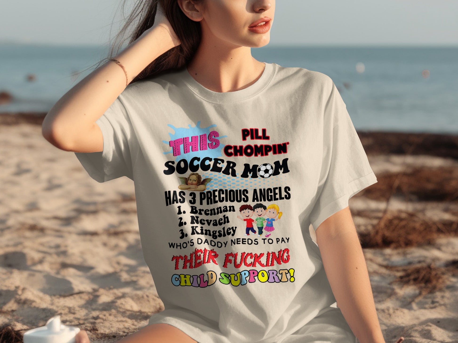 This Pill Chompin Soccer Mom Graphic T-Shirt