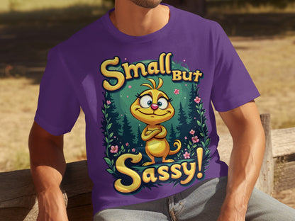 Small But Sassy Yellow Cartoon Character T-shirt