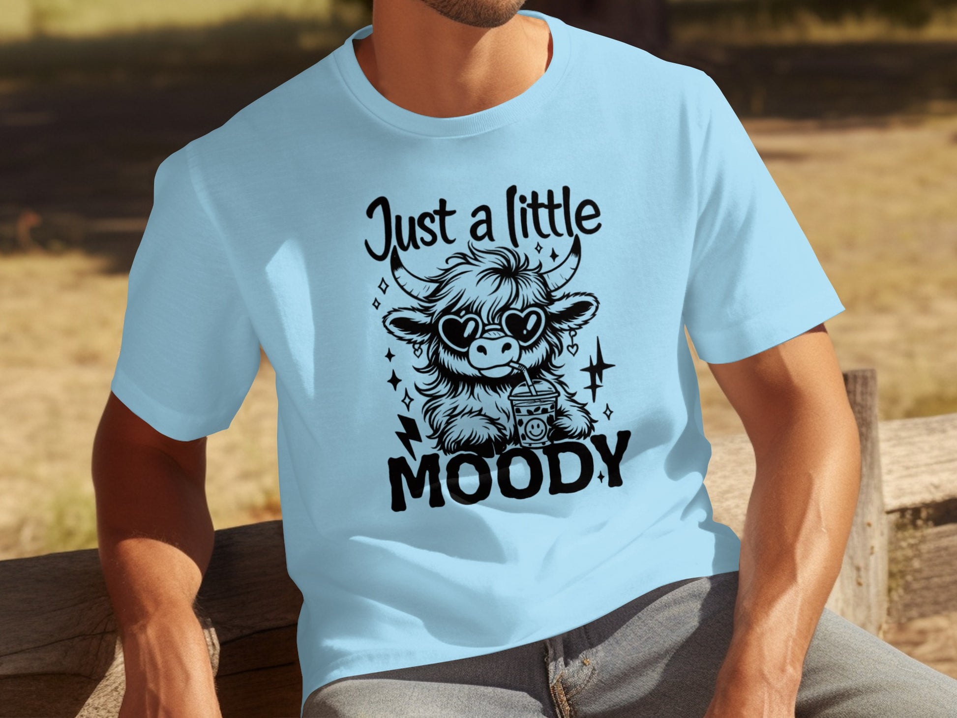 Just a Little Moody Graphic T-Shirt for Casual Wear