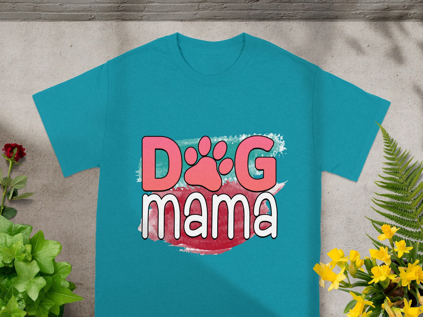 Dog Mama Graphic Tee for Pet Lovers Perfect Gift