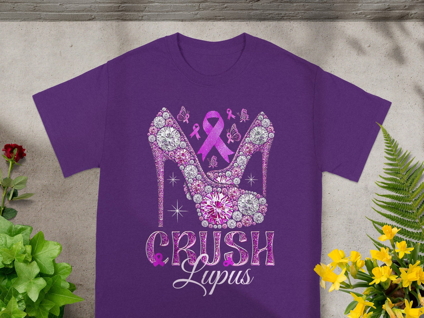Crush Lupus with Stylish High Heels Graphic Shirt