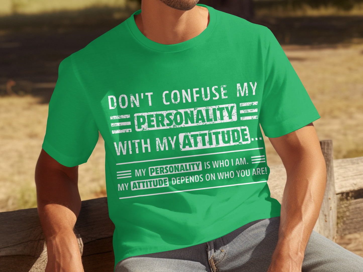 Don't Confuse My Personality With My Attitude T-shirt