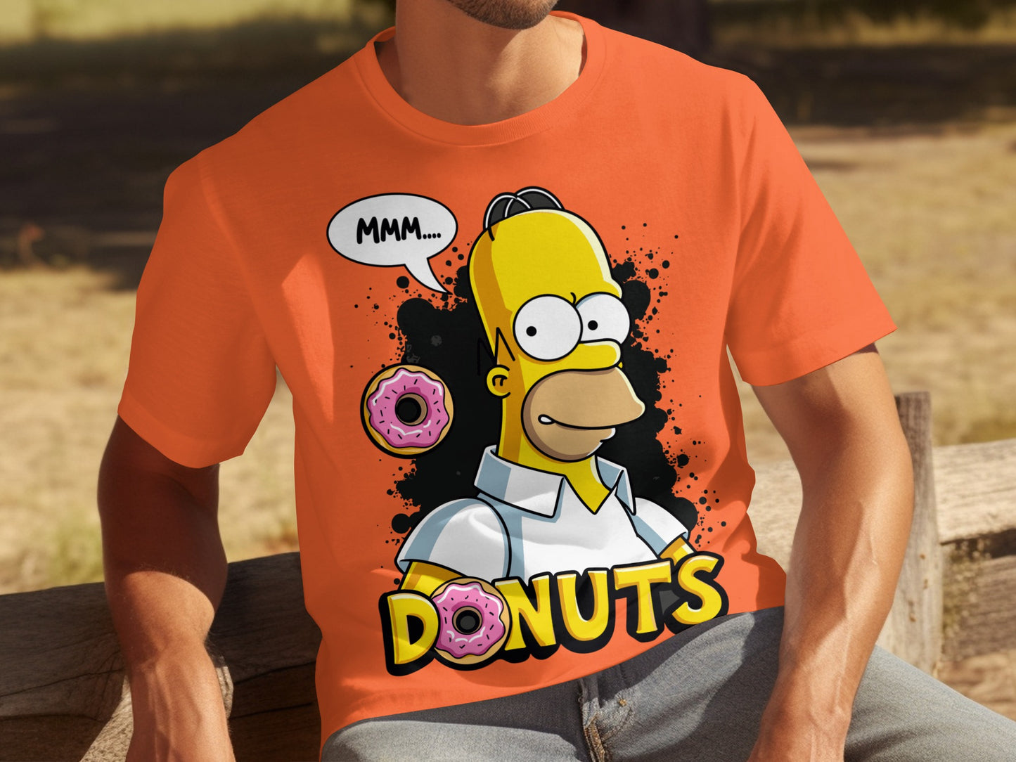 MMM... Donuts Graphic T-Shirt for Casual Wear