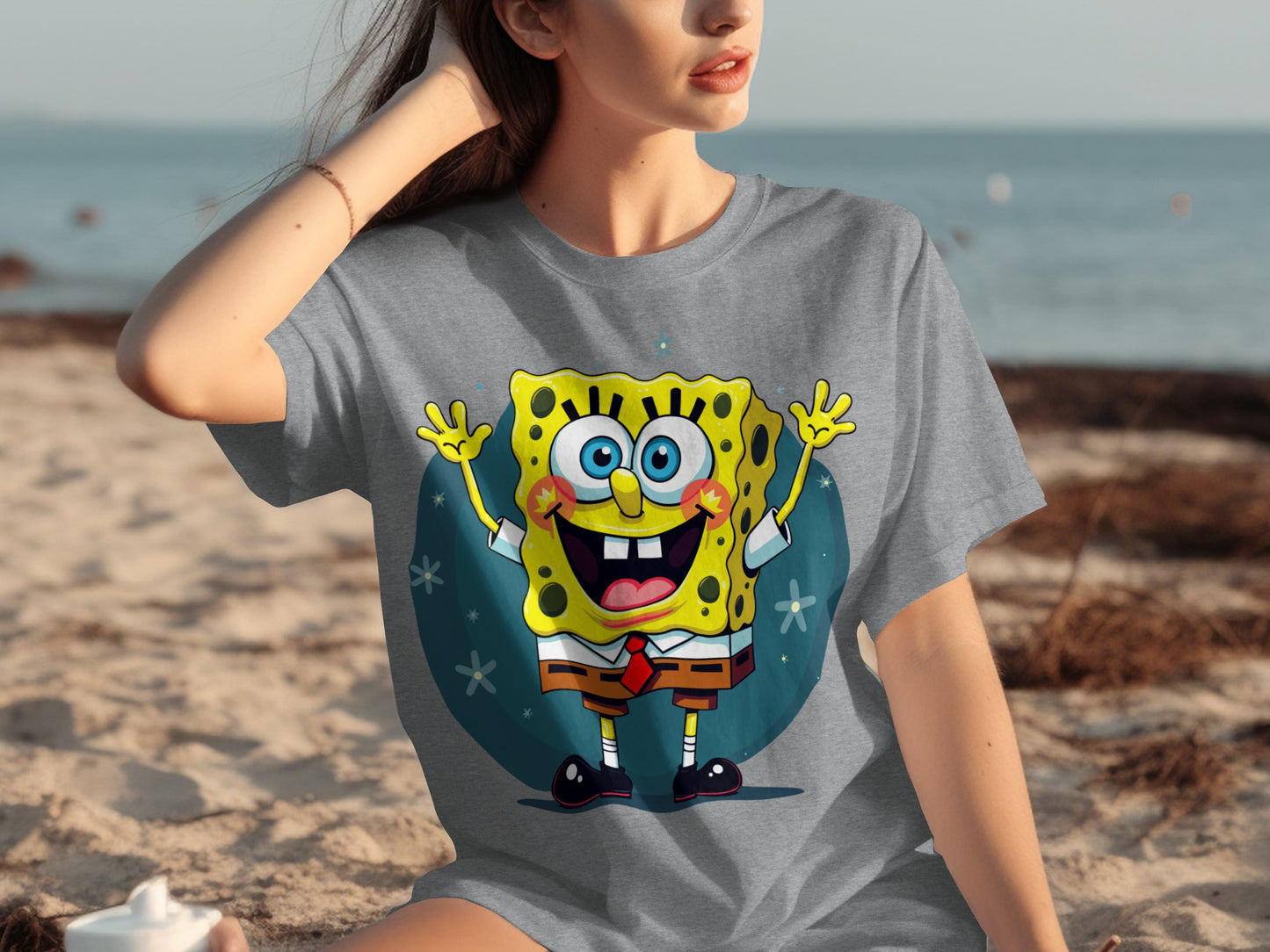 SpongeBob Character Graphic Tee Fun Summer T-Shirt
