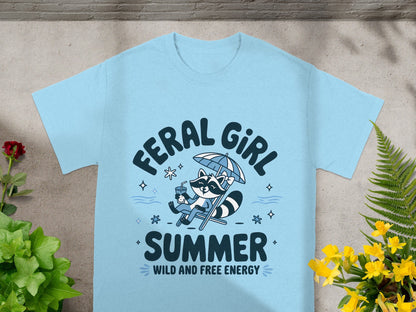 Feral Girl Summer Wild and Free Energy T-shirt