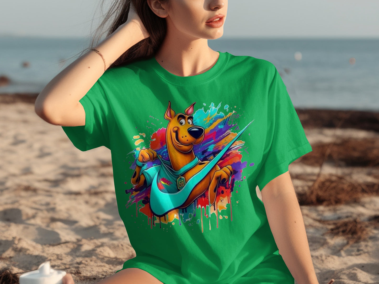 Vibrant Scooby-Doo Graphic Tee Colorful Fun Design Shirt