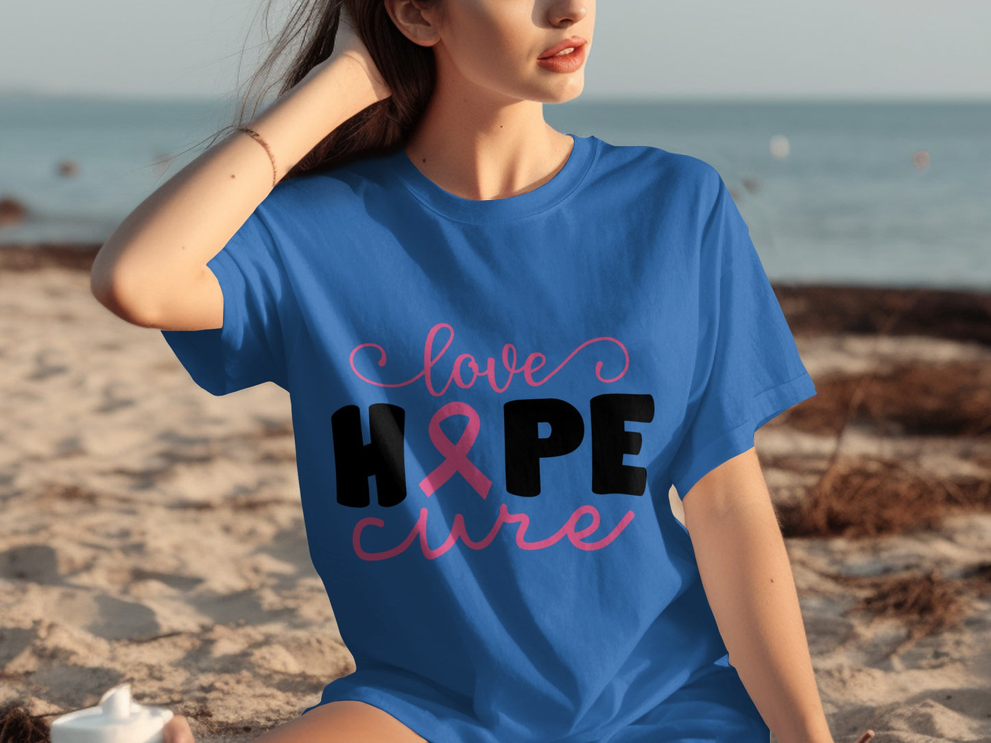 Love Hope Cure Breast Cancer Awareness Shirt