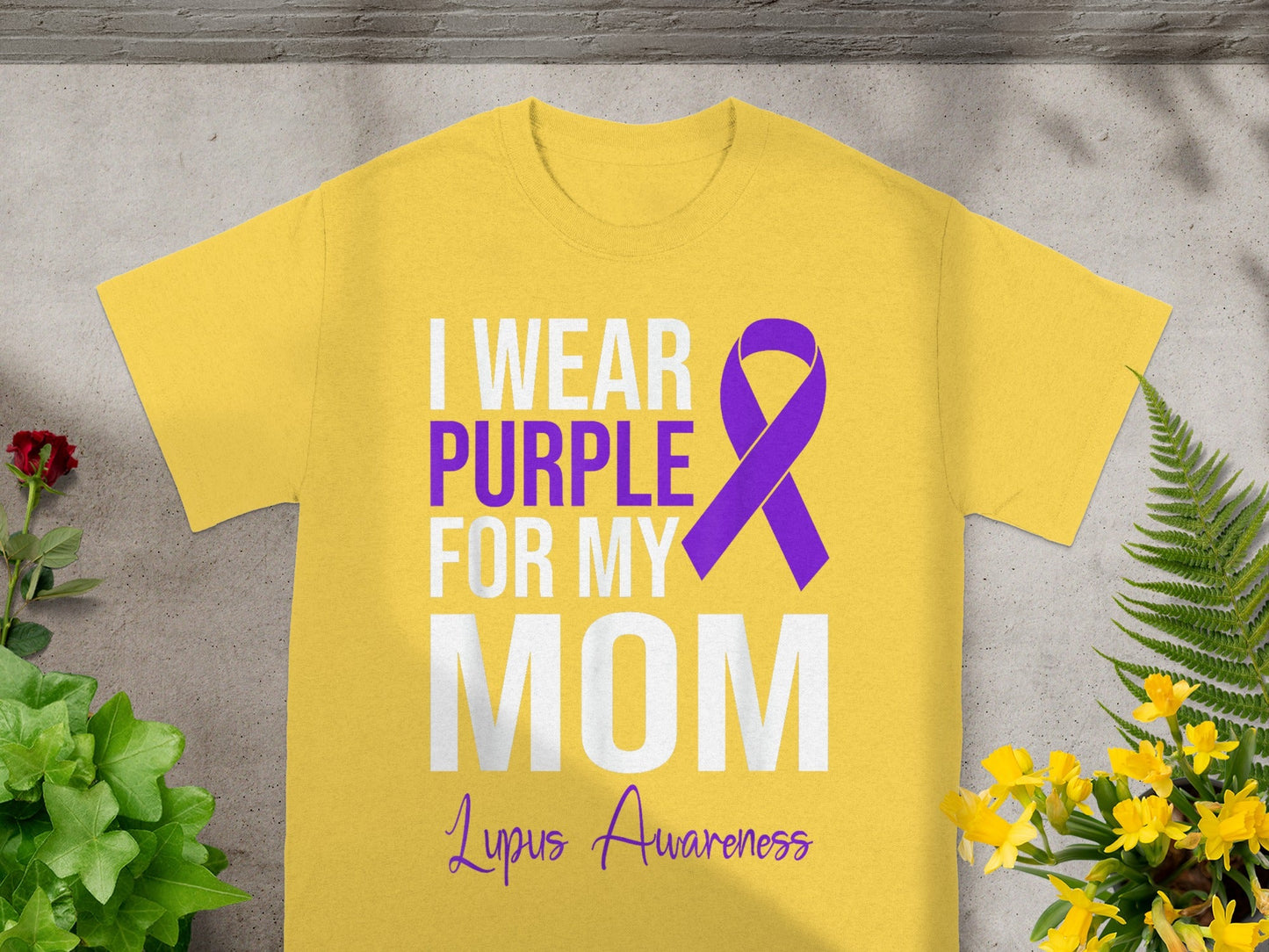 I Wear Purple For My Mom Lupus Awareness T-shirt