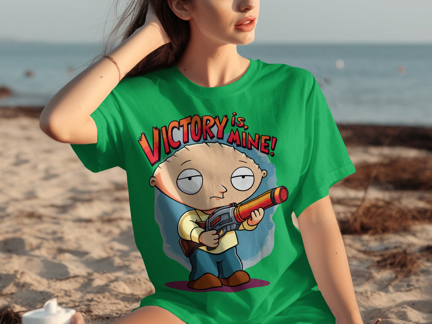 Victory Is Mine Cartoon Character T-Shirt