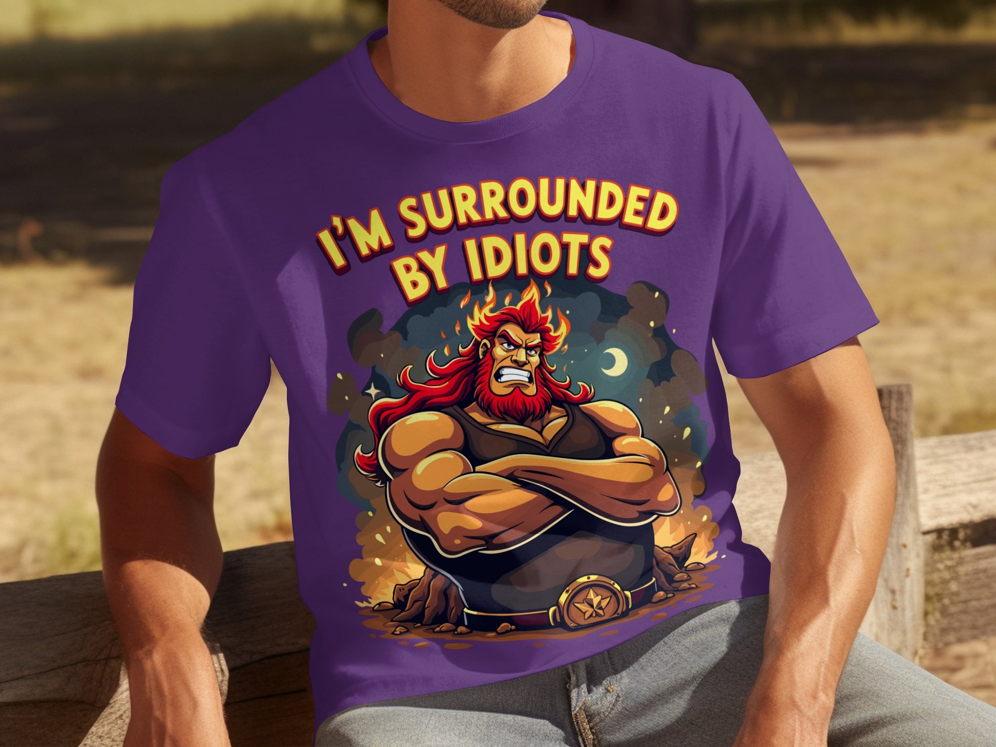 I'm Surrounded By Idiots Funny Graphic T-Shirt