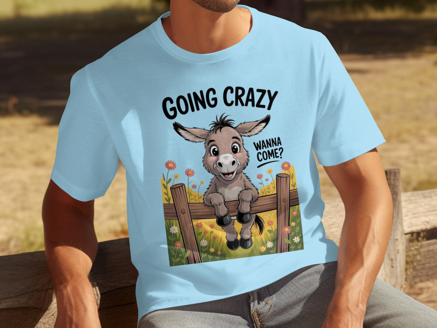 Going Crazy Wanna Come Donkey Graphic T-Shirt