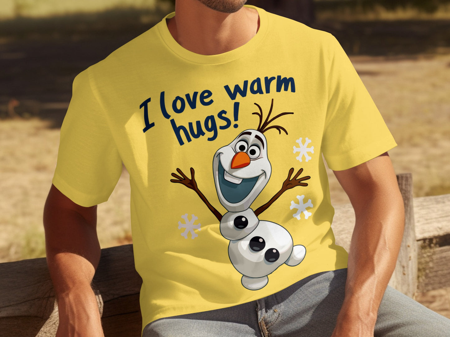 I Love Warm Hugs Shirt Disney Frozen Olaf Graphic Tee