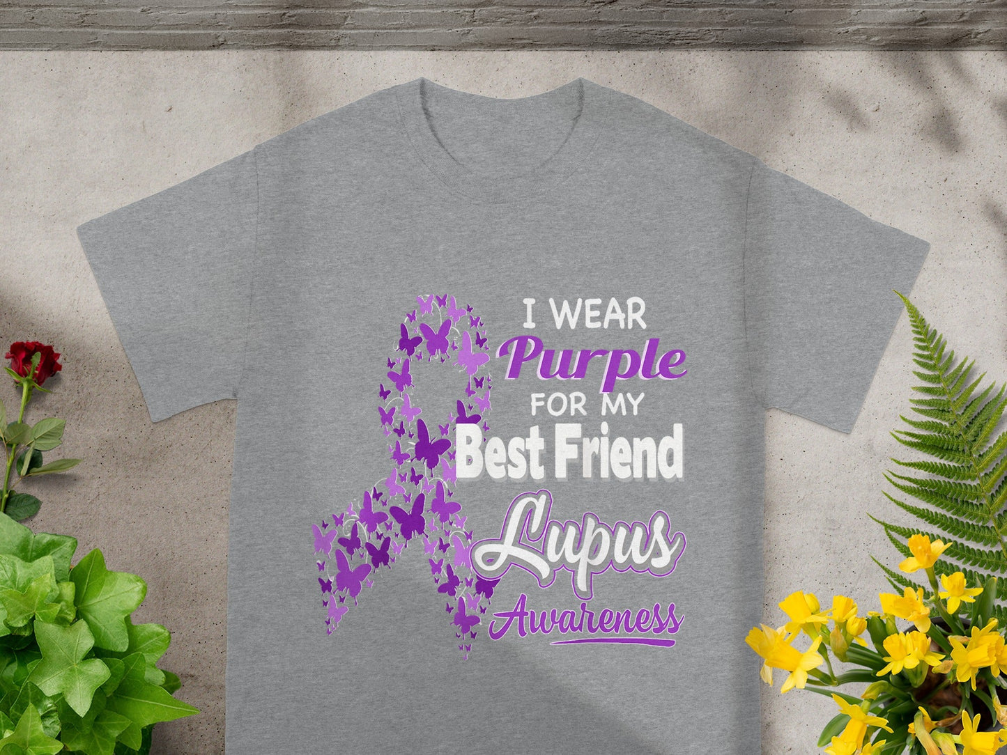 I Wear Purple for My Best Friend Lupus Awareness Shirt