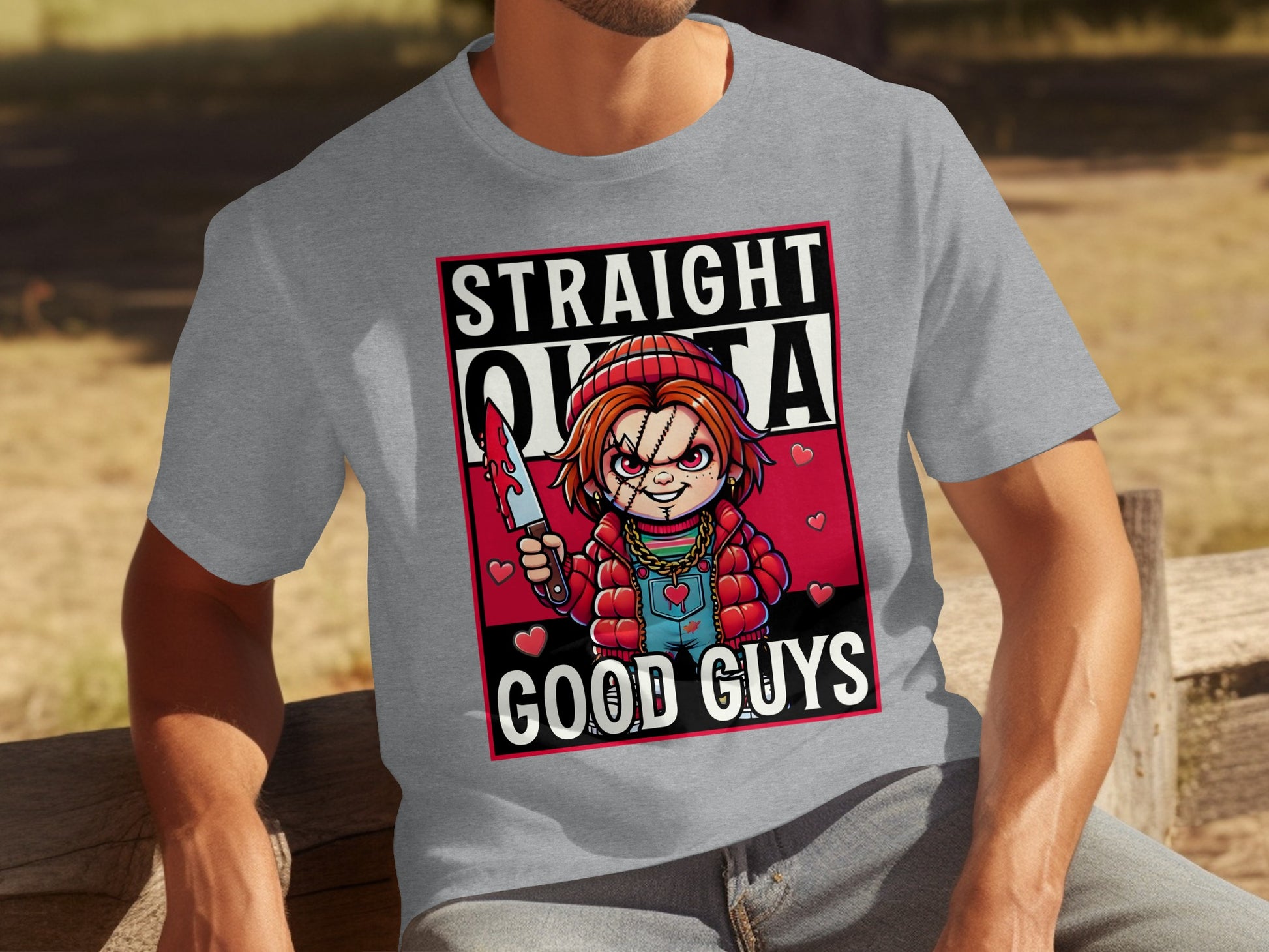Straight Outta Good Guys Graphic T-Shirt