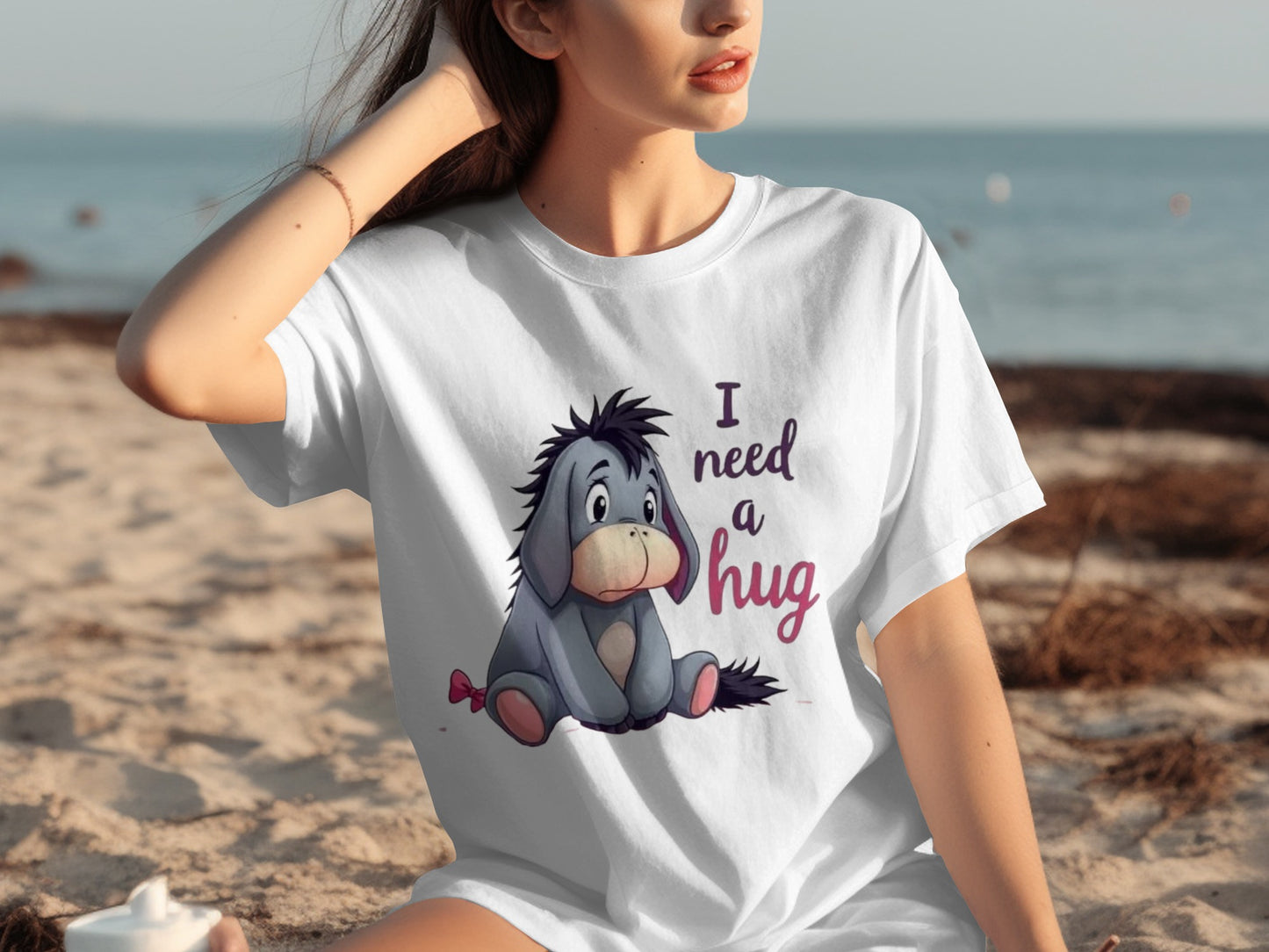 I Need a Hug Eeyore Graphic T-Shirt Product